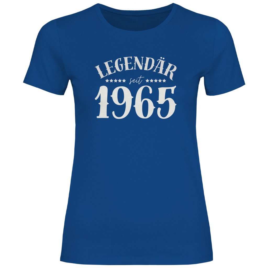 Damen T-Shirt "Legendär seit 1965" blau