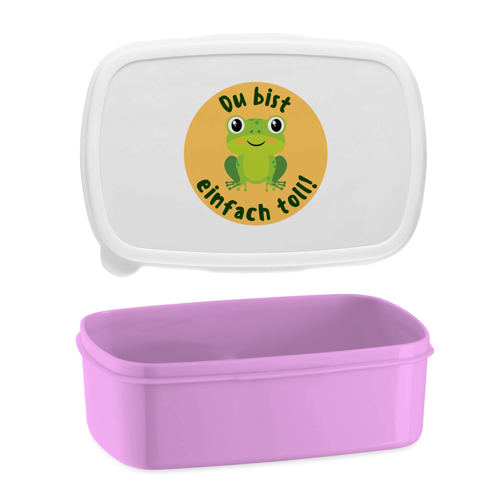 Lunchbox "Du bist einfach toll!" (Frosch-Motiv)