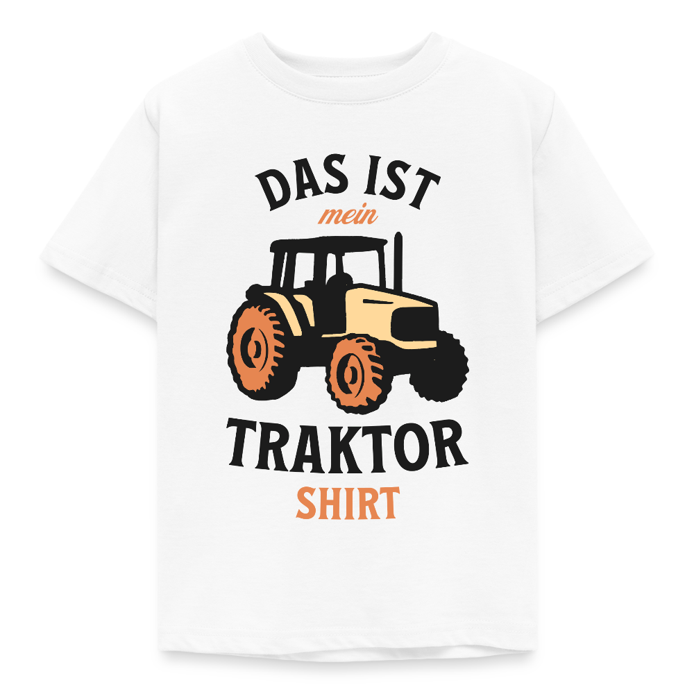 Kinder T-Shirt "Das ist mein Traktor Shirt" - Weiß