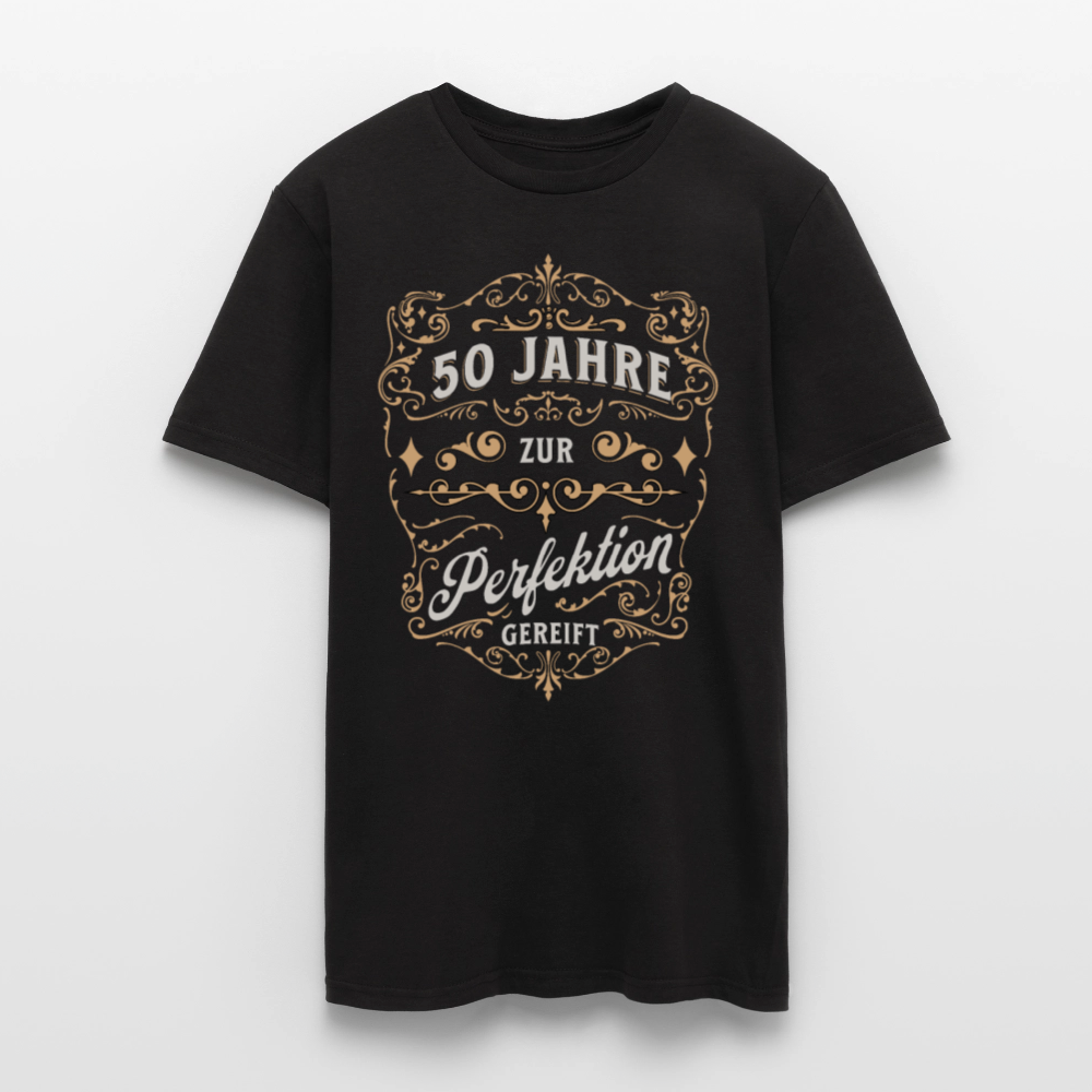 Männer T-Shirt "50 Jahre zur Perfektion gereift" - Schwarz