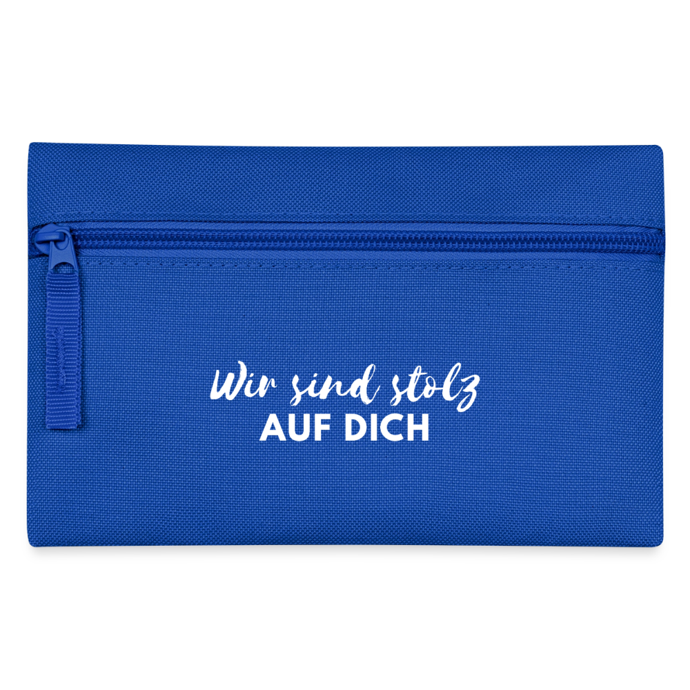 Geldbörse "Wir sind stolz auf dich" - Royalblau