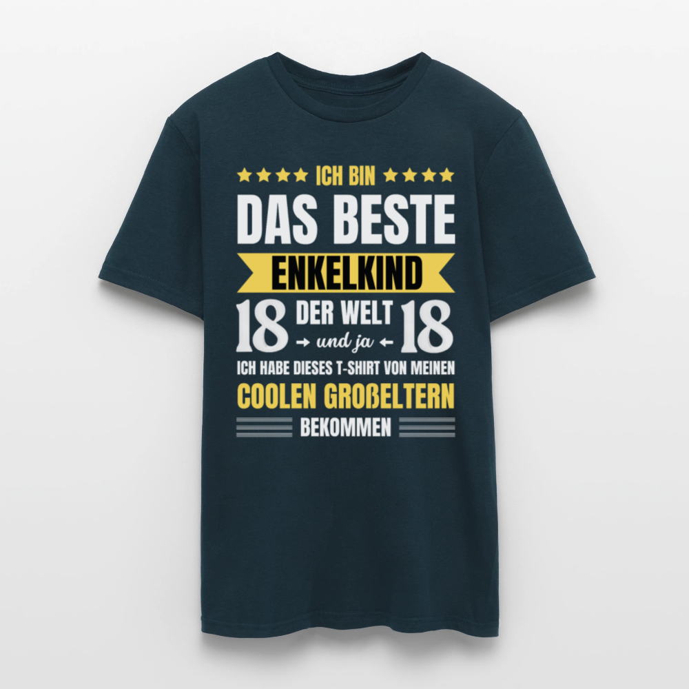 Männer T-Shirt "Das beste Enkelkind" (von Oma und Opa) - Navy