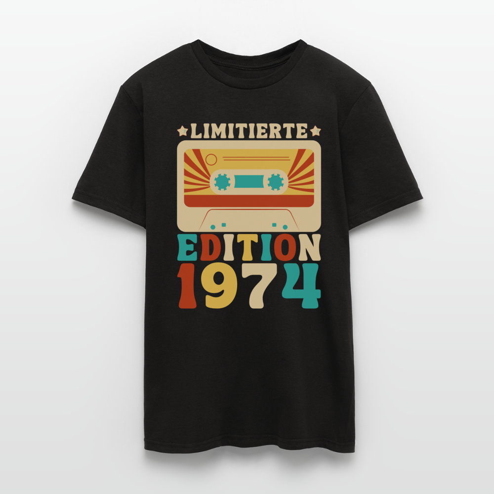 Männer T-Shirt "Limitierte Edition seit 1972" (Retro-Stil) - Schwarz
