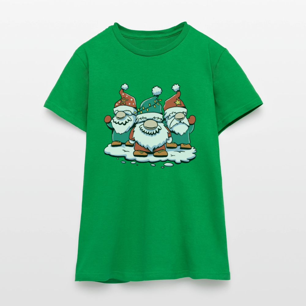 Frauen T-Shirt "Lustige Weihnachtswichtel" - Kelly Green