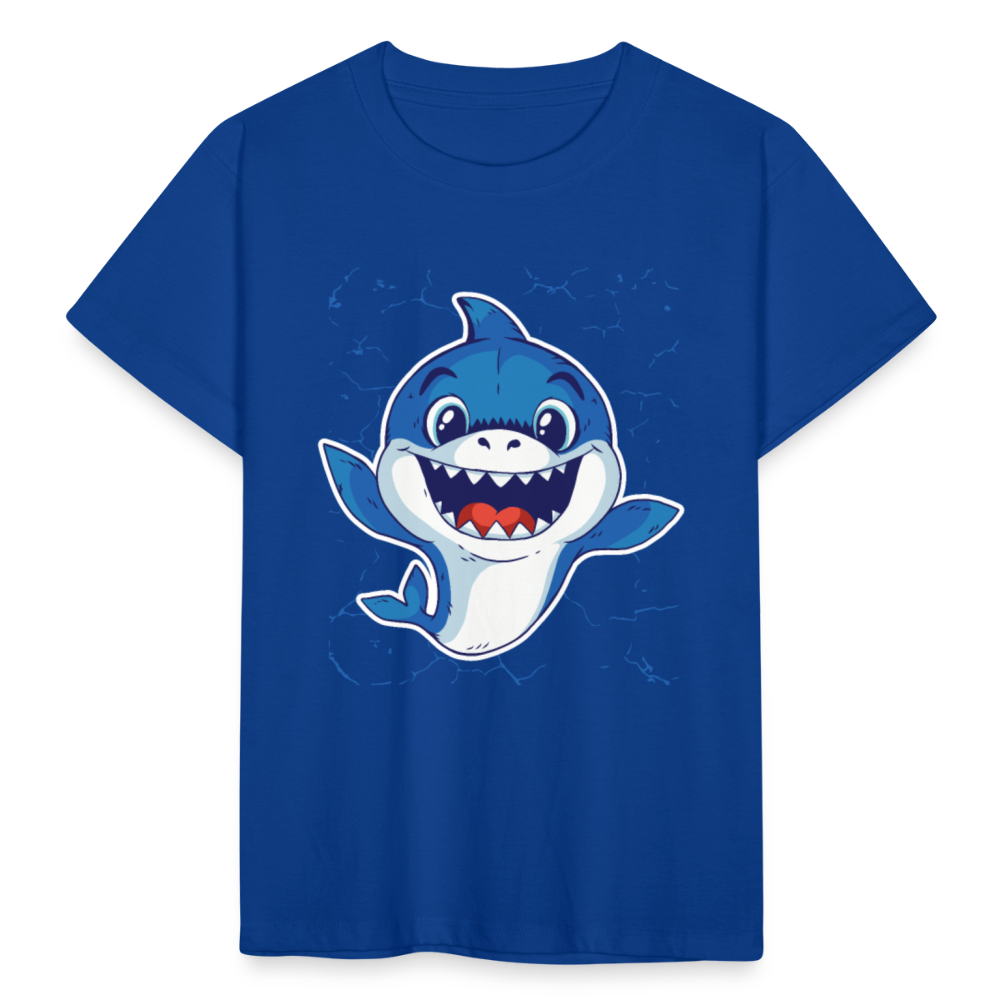 Kinder T-Shirt "Baby-Hai" - Royalblau