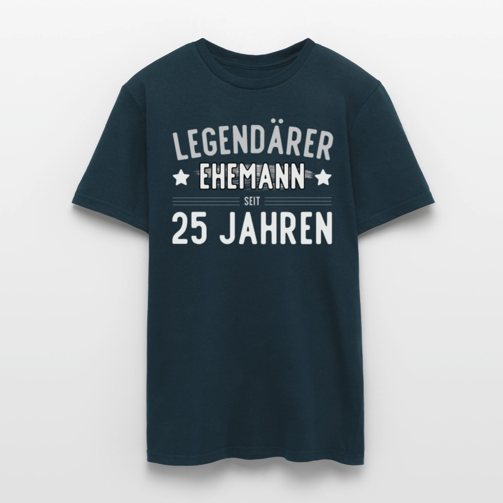 Männer T-Shirt "Legendärer Ehemann seit 25 Jahren" - Navy