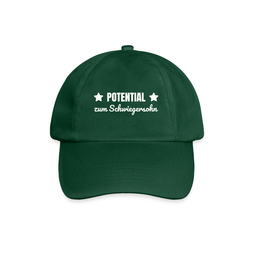Baseballkappe "Potential zum Schwiegersohn" - Flaschengrün