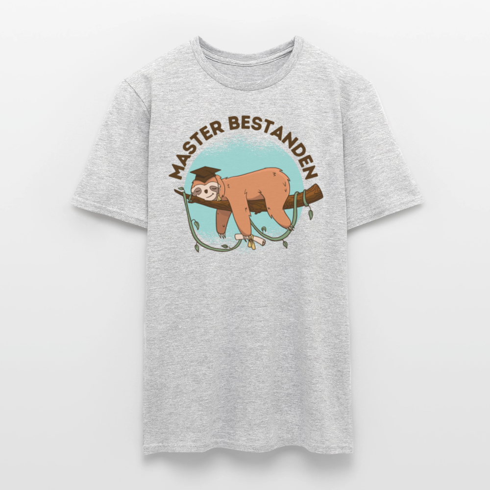 Männer T-Shirt "Master bestanden" - Grau meliert