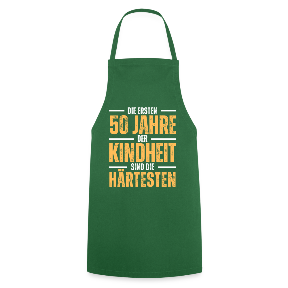 Kochschürze "Die ersten 50 Jahre" - Grün