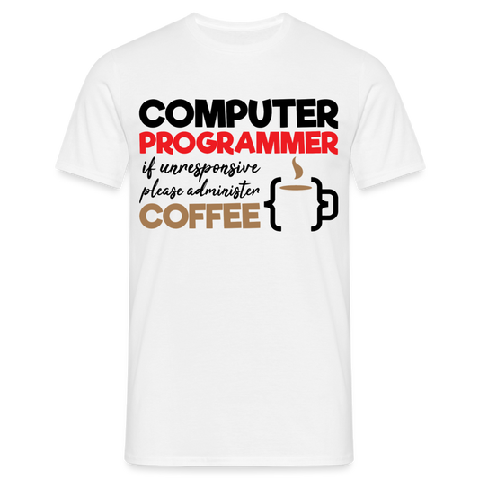 Männer T-Shirt "Computer programmer..." - Weiß