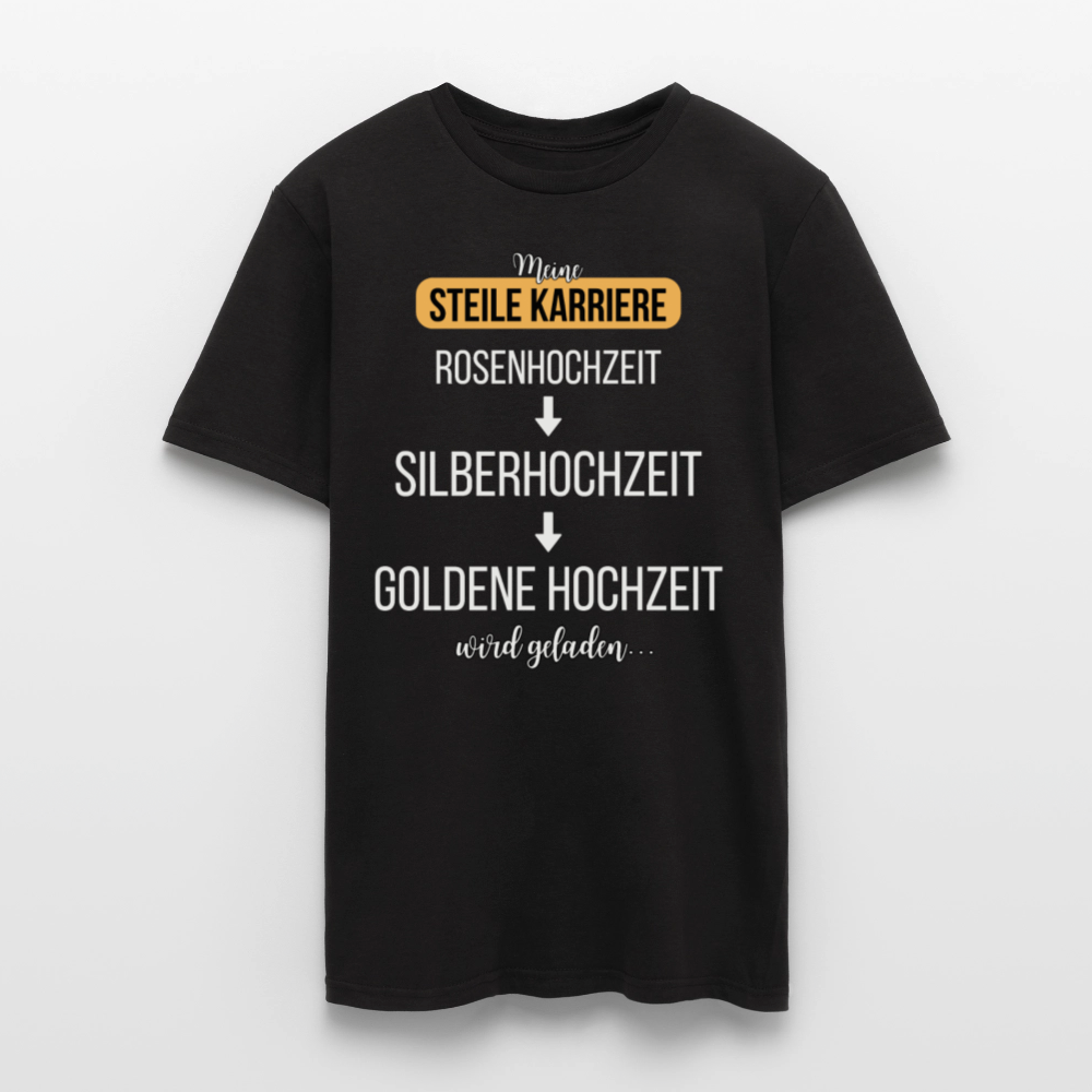 Männer T-Shirt "Meine steile Karriere: Silberhochzeit" - Schwarz