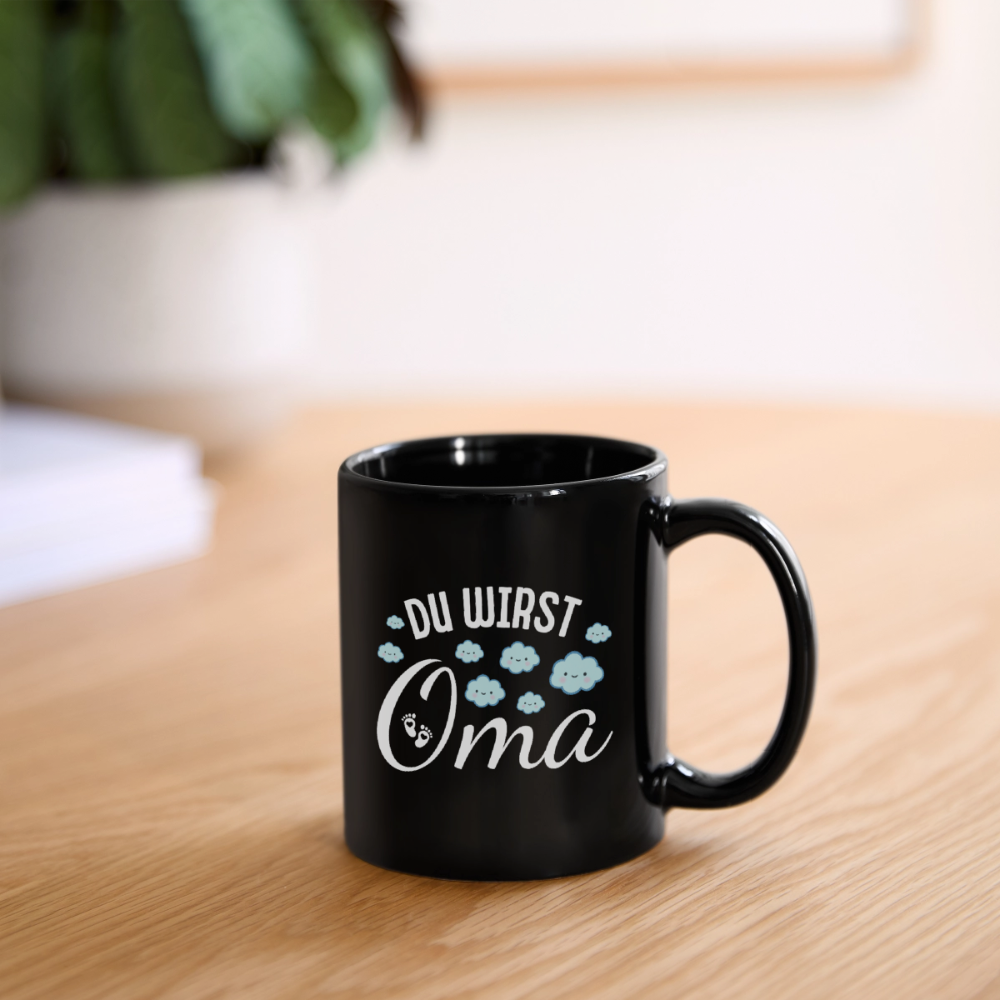 Tasse "Du wirst Oma" - Schwarz