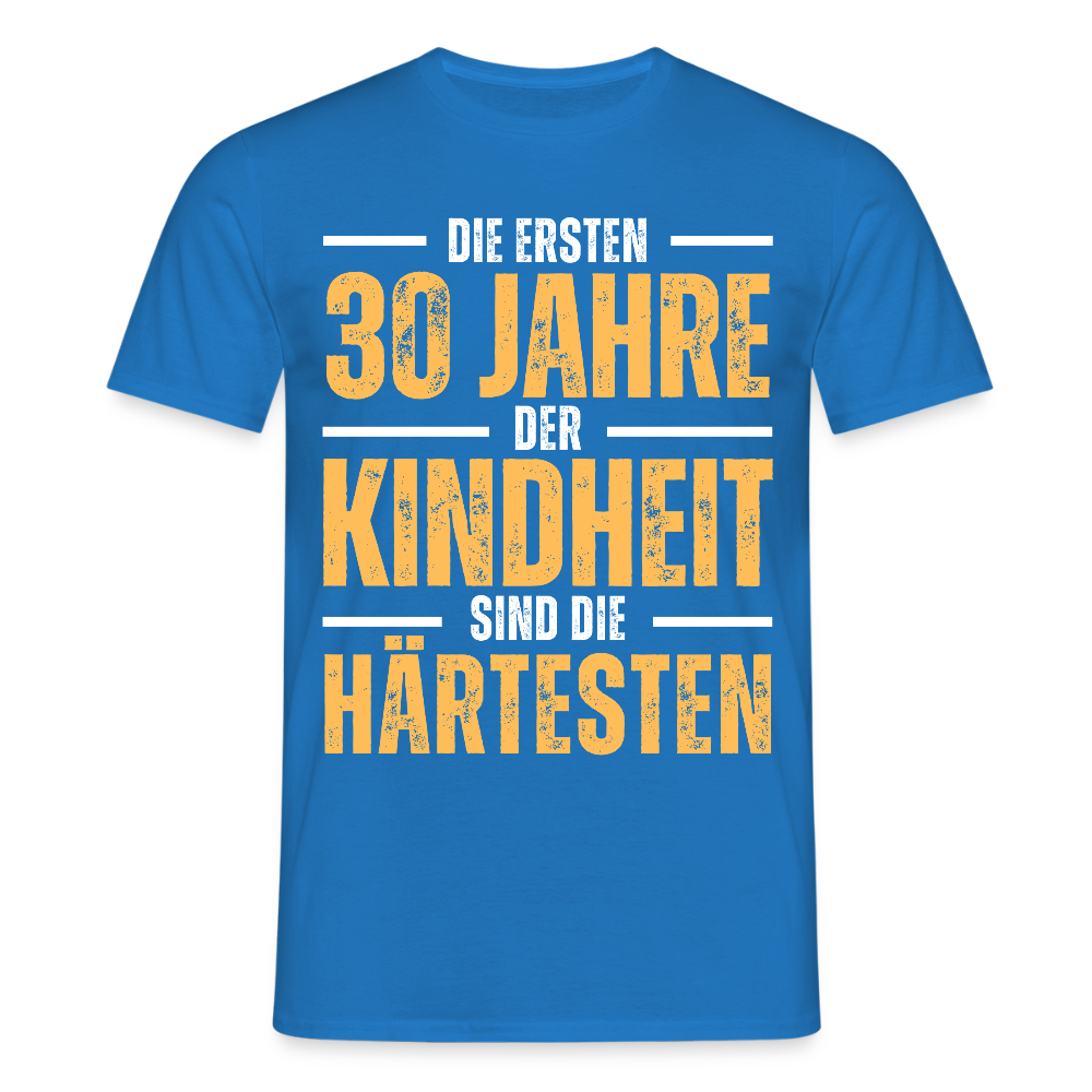 Männer T-Shirt "Die ersten 30 Jahre" - Royalblau