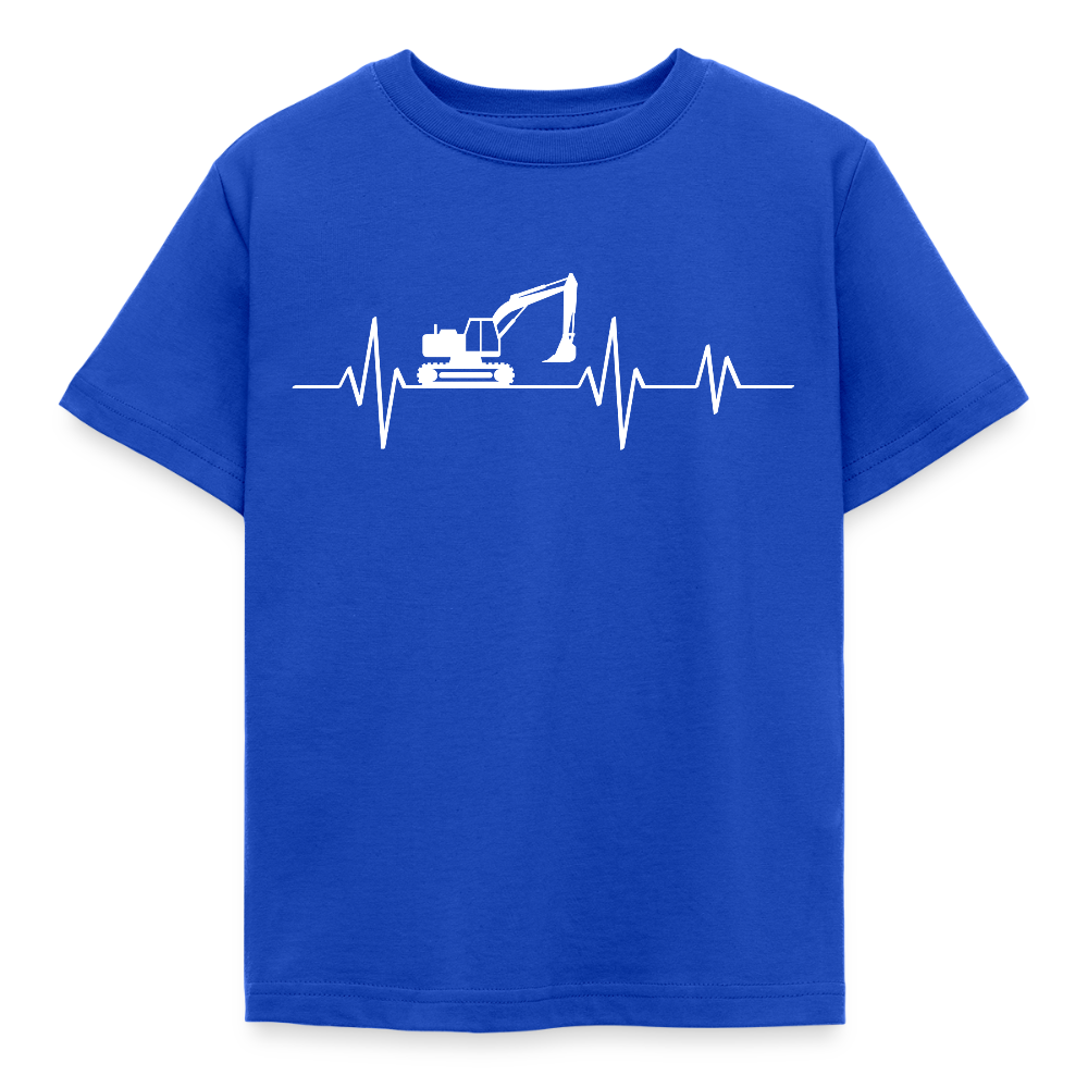 Kinder T-Shirt "Bagger im Herzschlag" - Royalblau