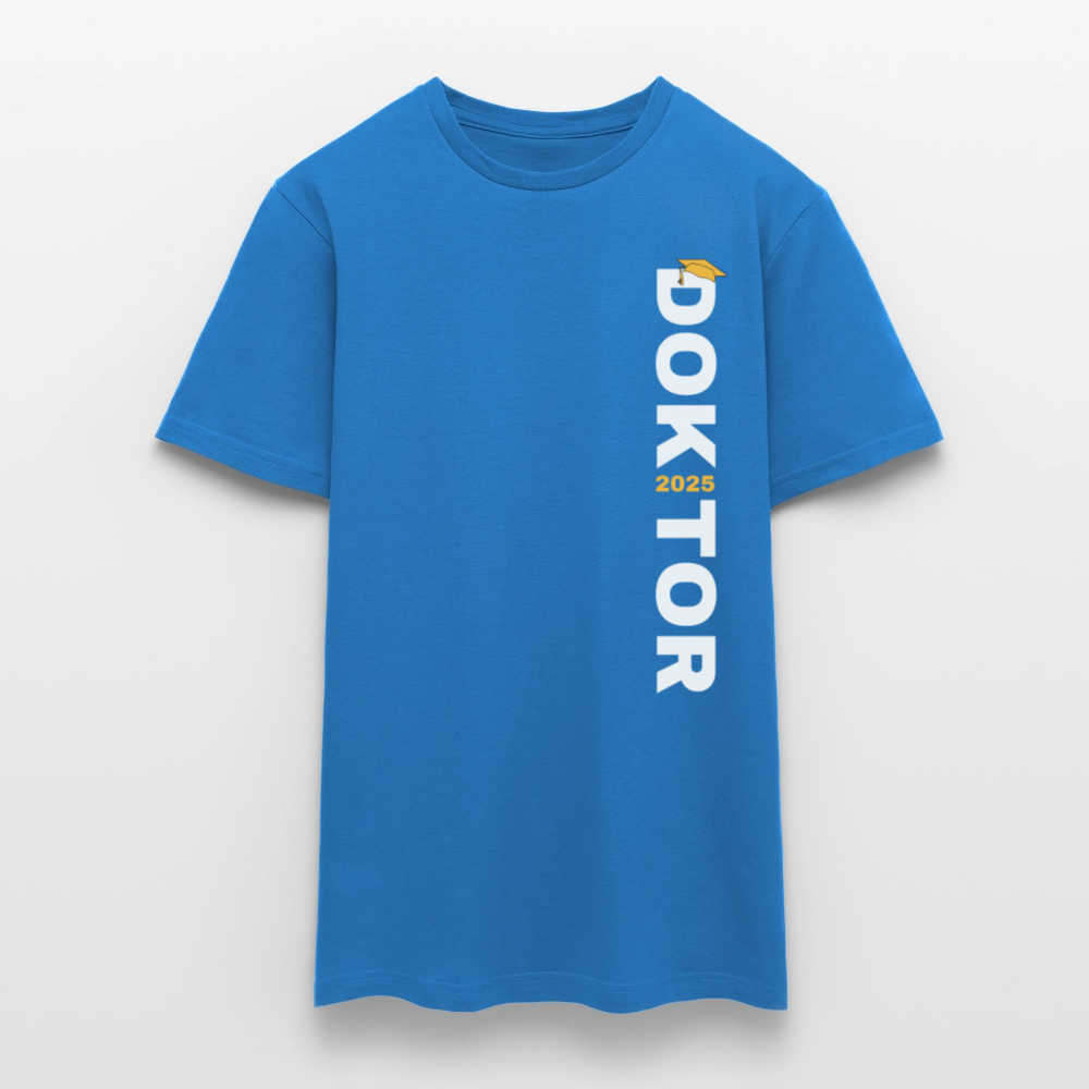 Männer T-Shirt "Doktor 2025" (Schriftzug) - Royalblau