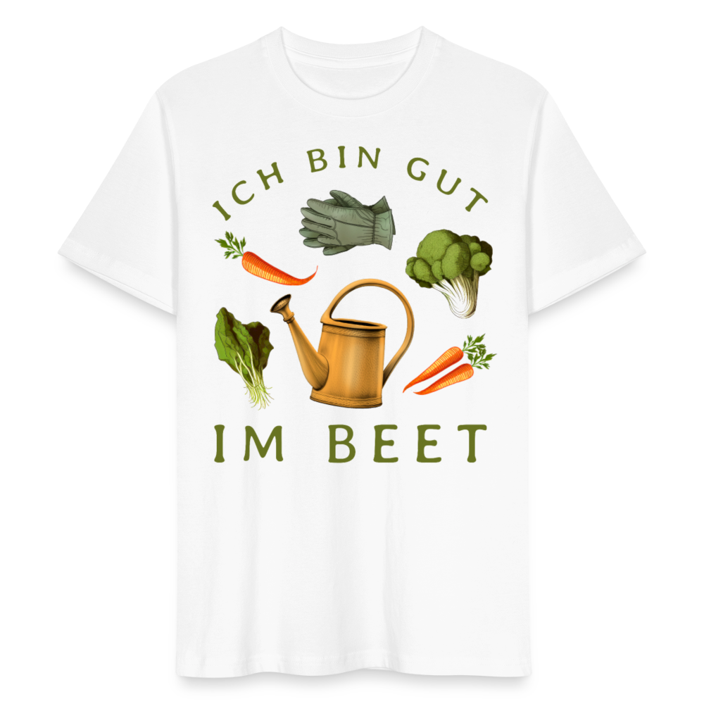 Frauen Bio-T-Shirt "Ich bin gut im Beet" - Weiß