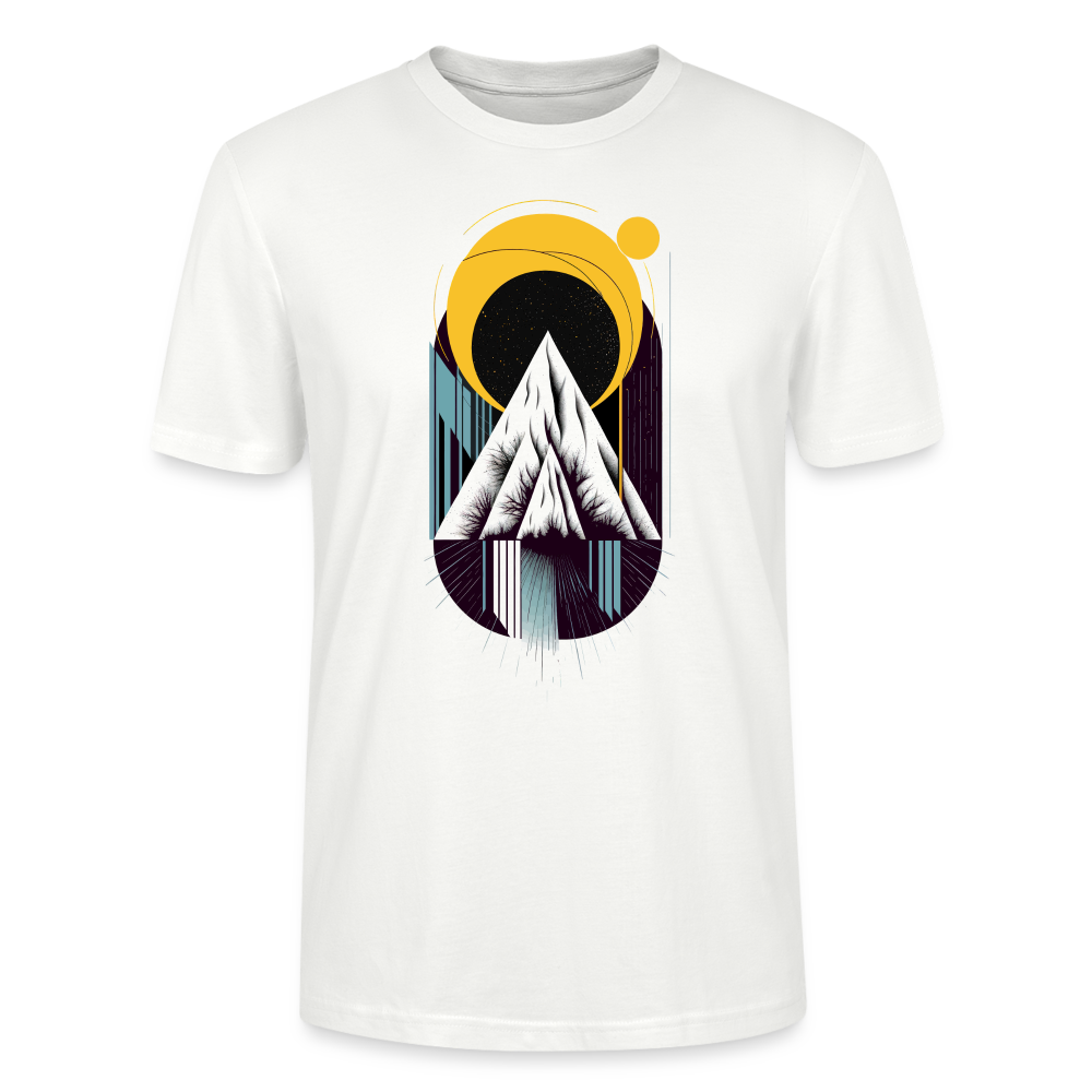 Männer Bio-T-Shirt "Kreative Berge" - Weiß