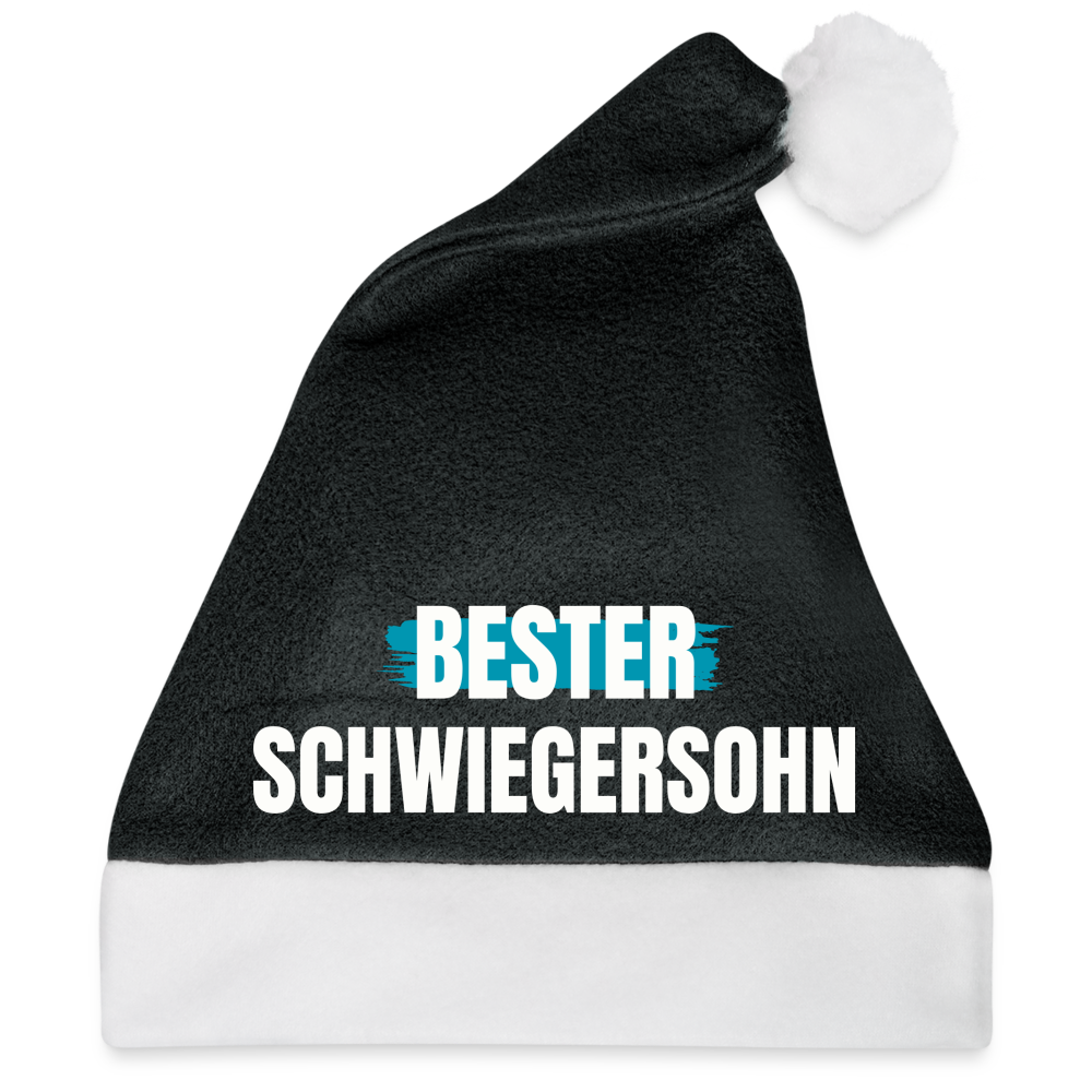 Weihnachtsmütze "Bester Schwiegersohn" - Schwarz/Weiß