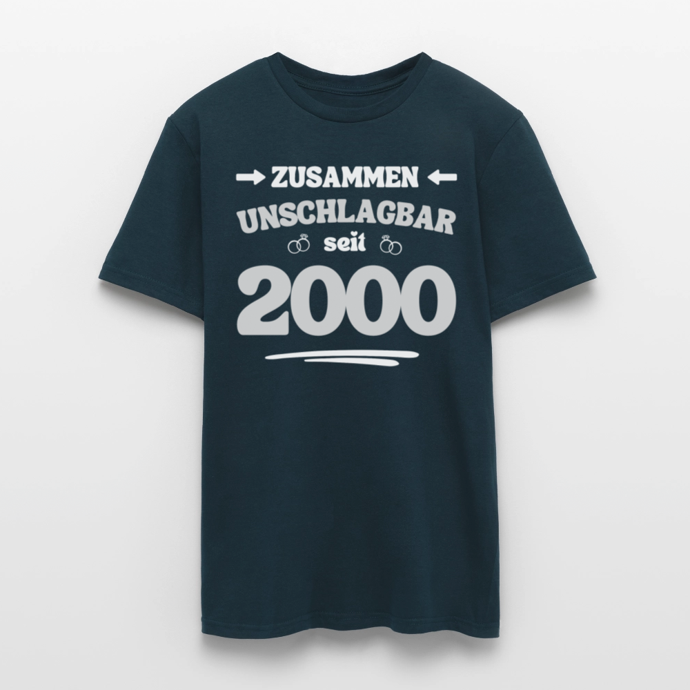 Männer T-Shirt "Zusammen unschlagbar seit 2000" - Navy