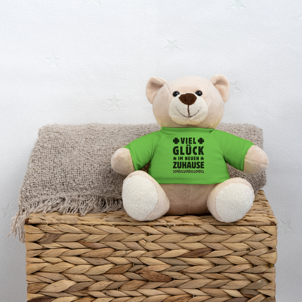 Teddy "Viel Glück im neuen Zuhause" - Hellgrün