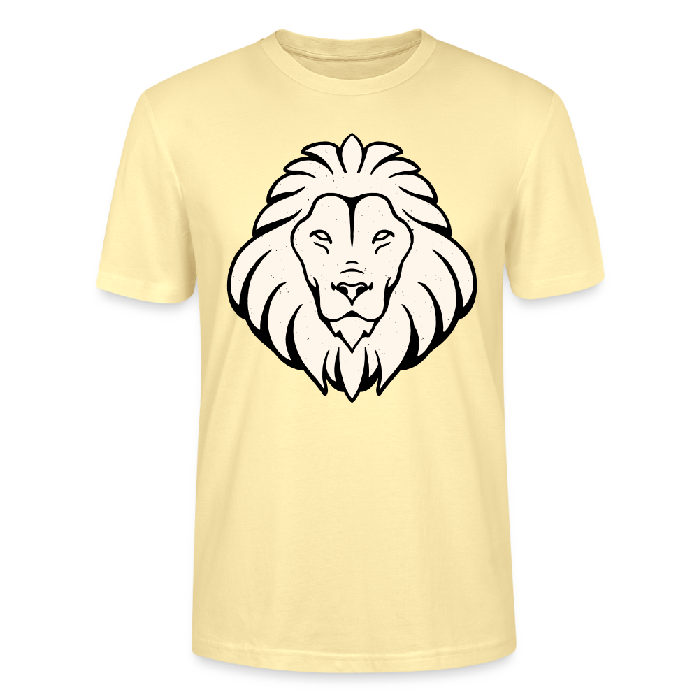 Männer Bio T-Shirt "Löwe mit toller Mähne" - Creme