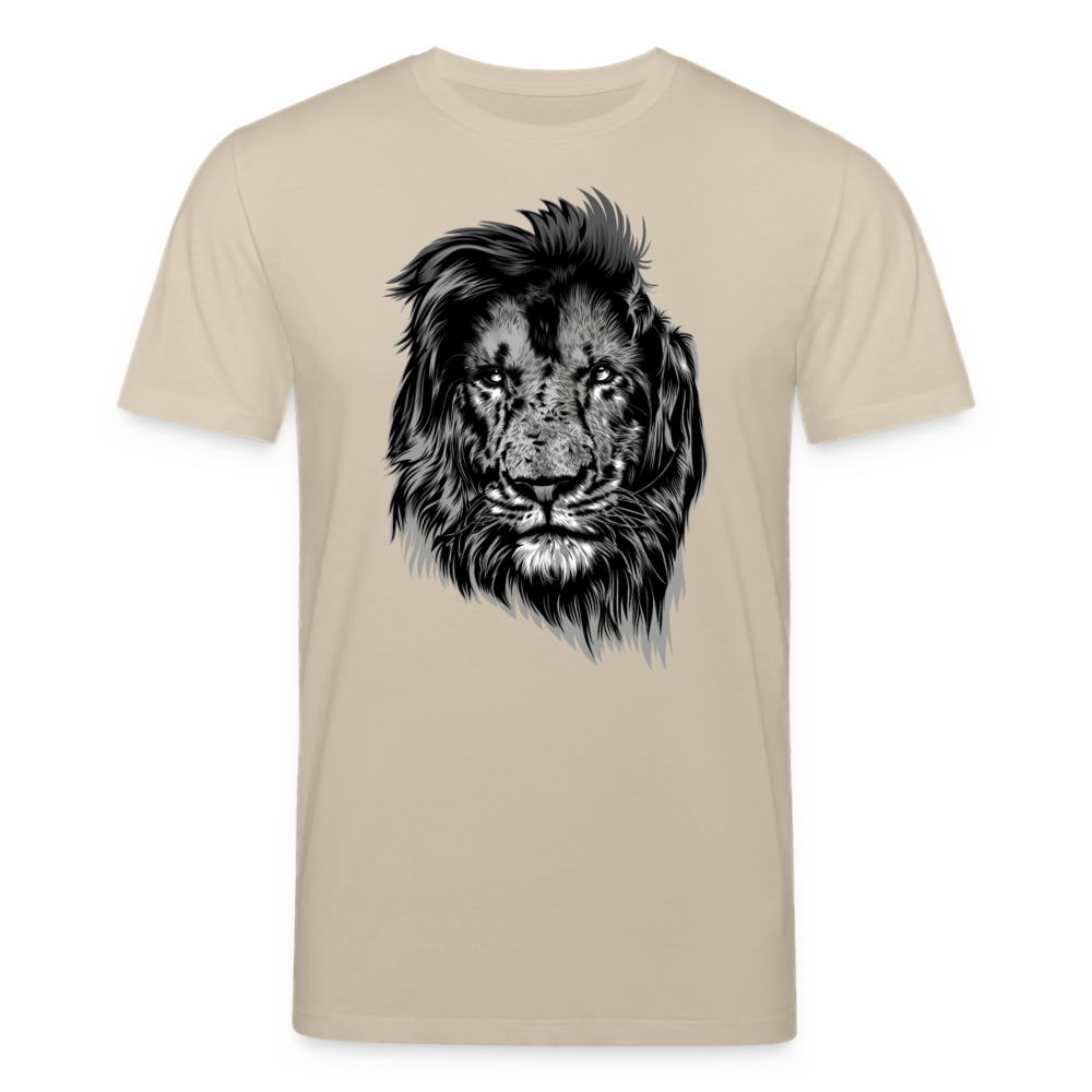Männer Bio T-Shirt "Toller Löwe" - Beige