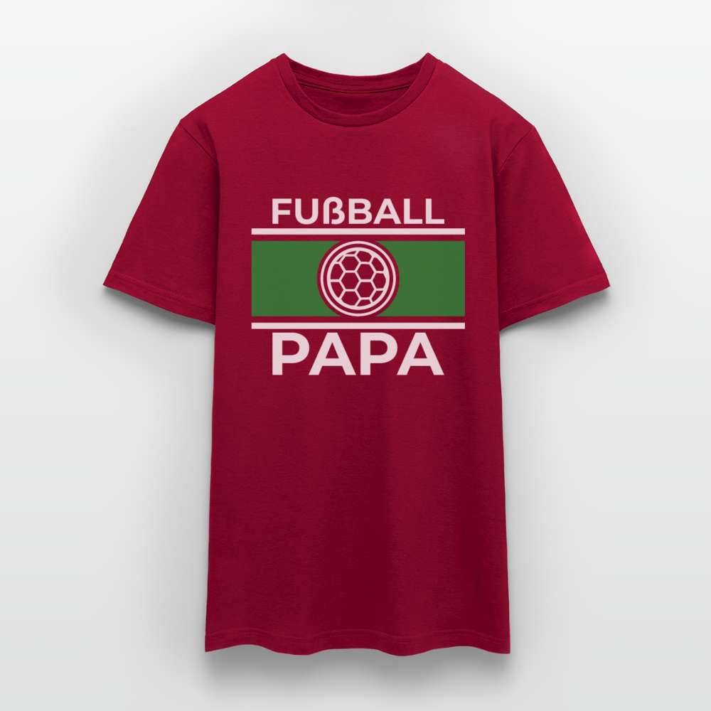 Männer T-Shirt "Fußball Papa" - Ziegelrot