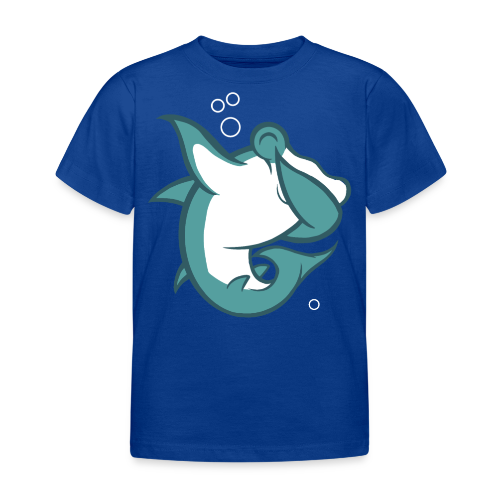 Kinder T-Shirt "Cooler Hammerhai" - Royalblau