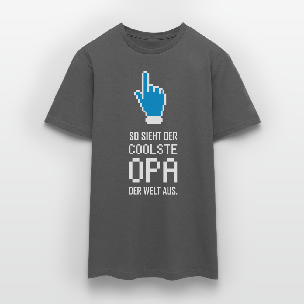 Männer T-Shirt "So sieht der coolste Opa der Welt aus." - Anthrazit