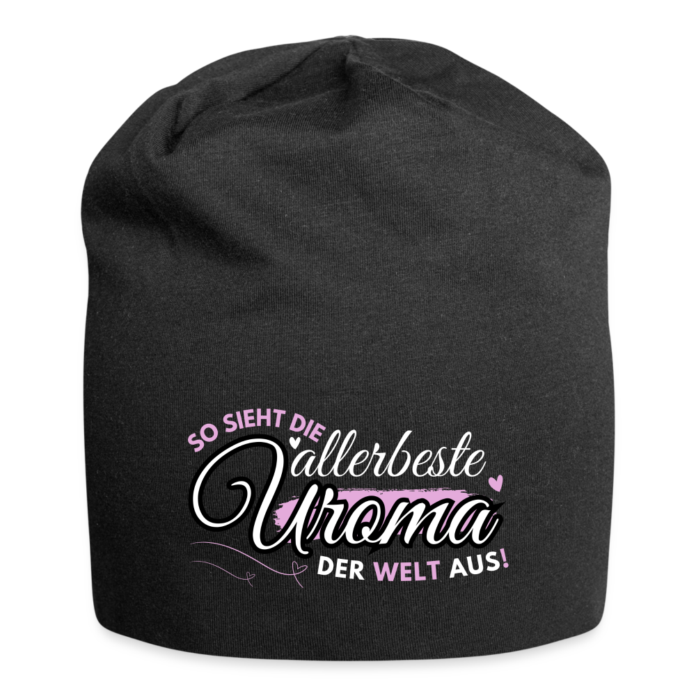 Mütze "So sieht die allerbeste Uroma der Welt ist" - Schwarz