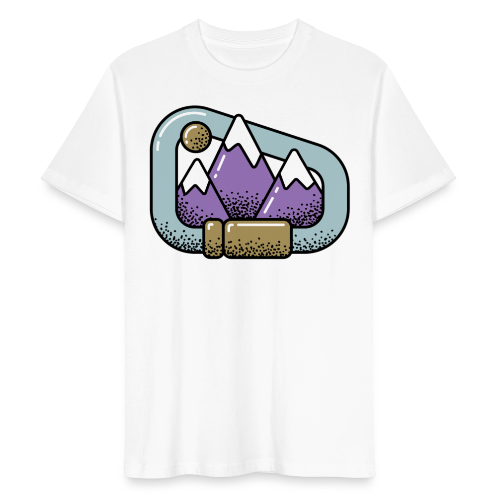 Unisex Bio T-Shirt "Berge im Karabinerhaken" - Weiß