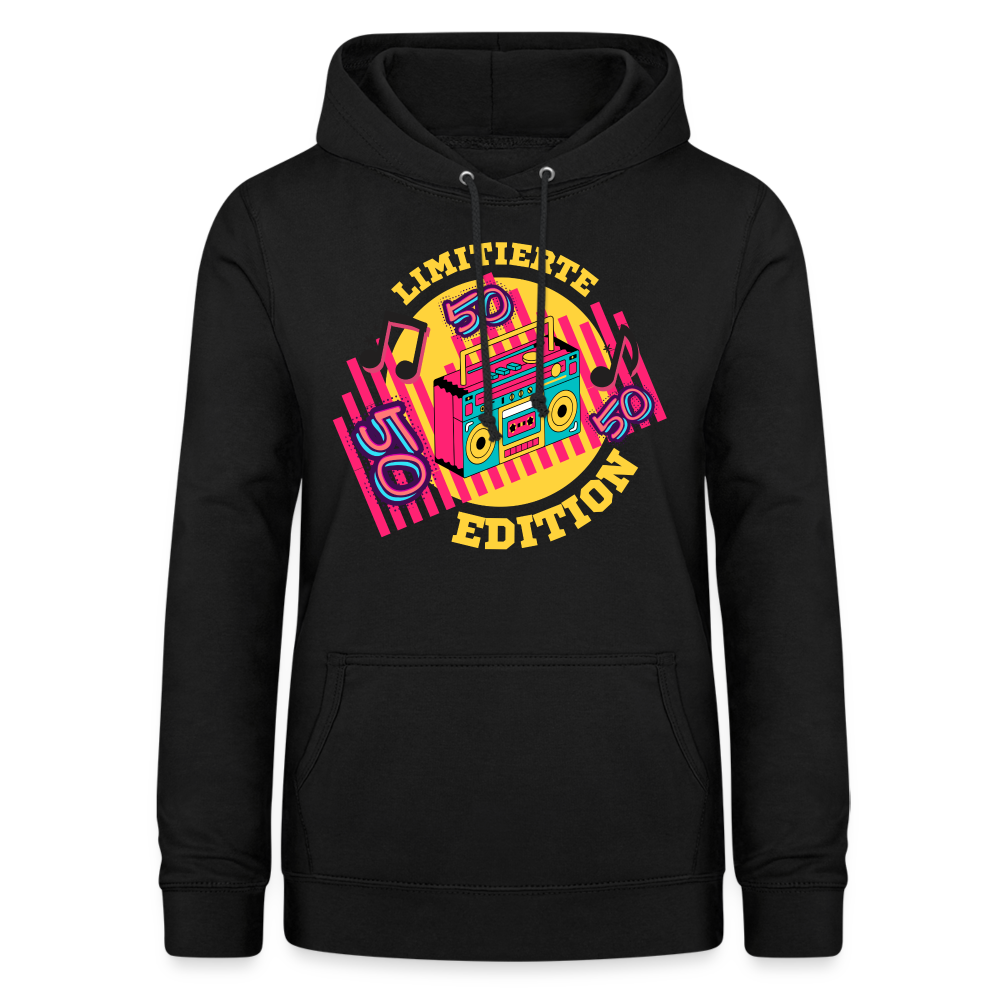 Frauen Hoodie "Limitierte Edition 50 Jahre" - Schwarz
