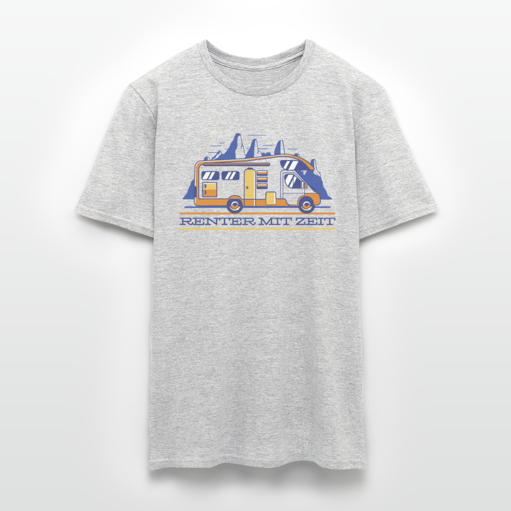 Männer T-Shirt "Rentner mit Zeit" - Grau meliert