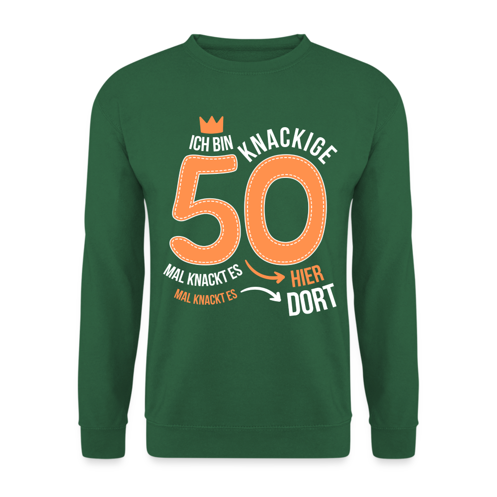 Unisex Pullover "Ich bin knackige 50" - Grün