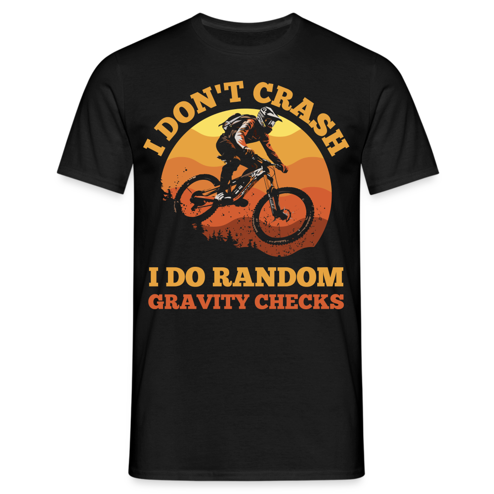 Männer T-Shirt "I don't crash" - Schwarz