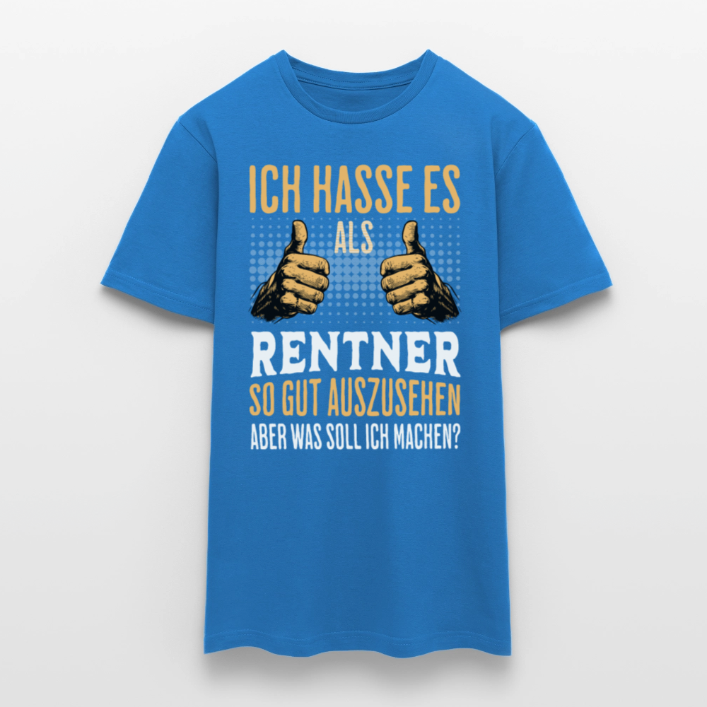Männer T-Shirt "Ich hasse es als Rentner so gut auszusehen, aber was soll ich machen?" - Royalblau