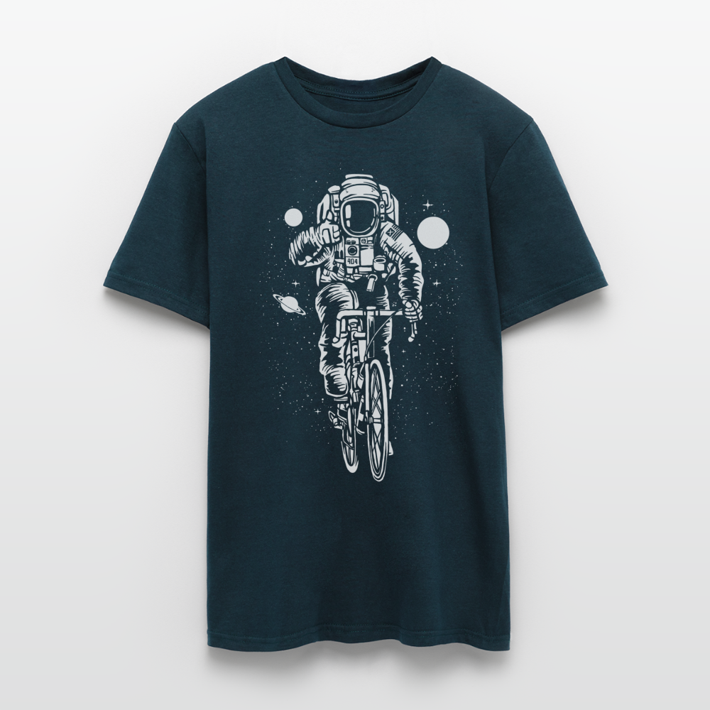 Männer Bio T-Shirt "Astronaut mit Fahrrad" - Navy