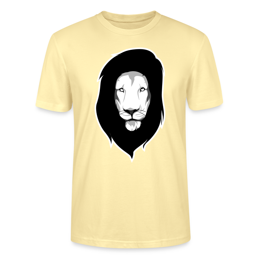 Männer Bio T-Shirt "Toller Löwenkopf" - Creme