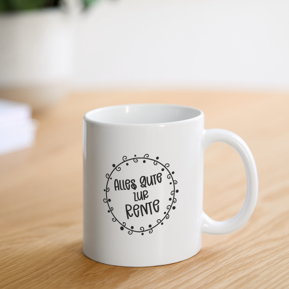 Tasse "Alles Gute zur Rente" - Weiß
