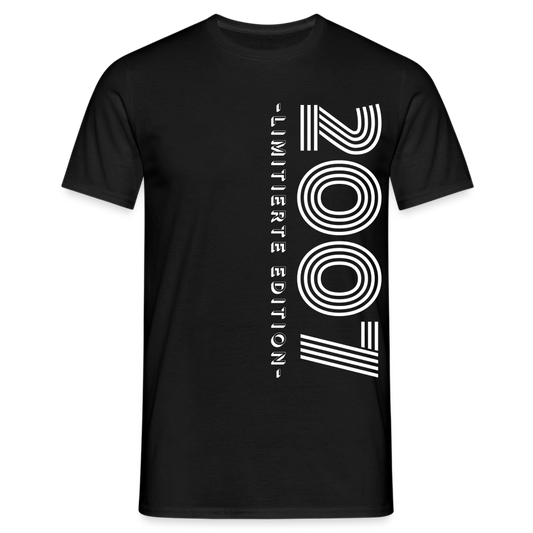 Männer T-Shirt "2007 - Limitierte Edition" - Schwarz