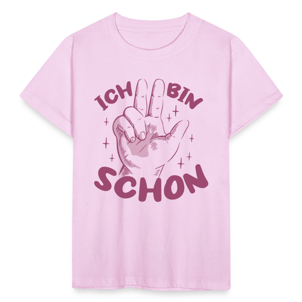 Kinder T-Shirt "Ich bin schon Drei" (Hand) - Hellrosa