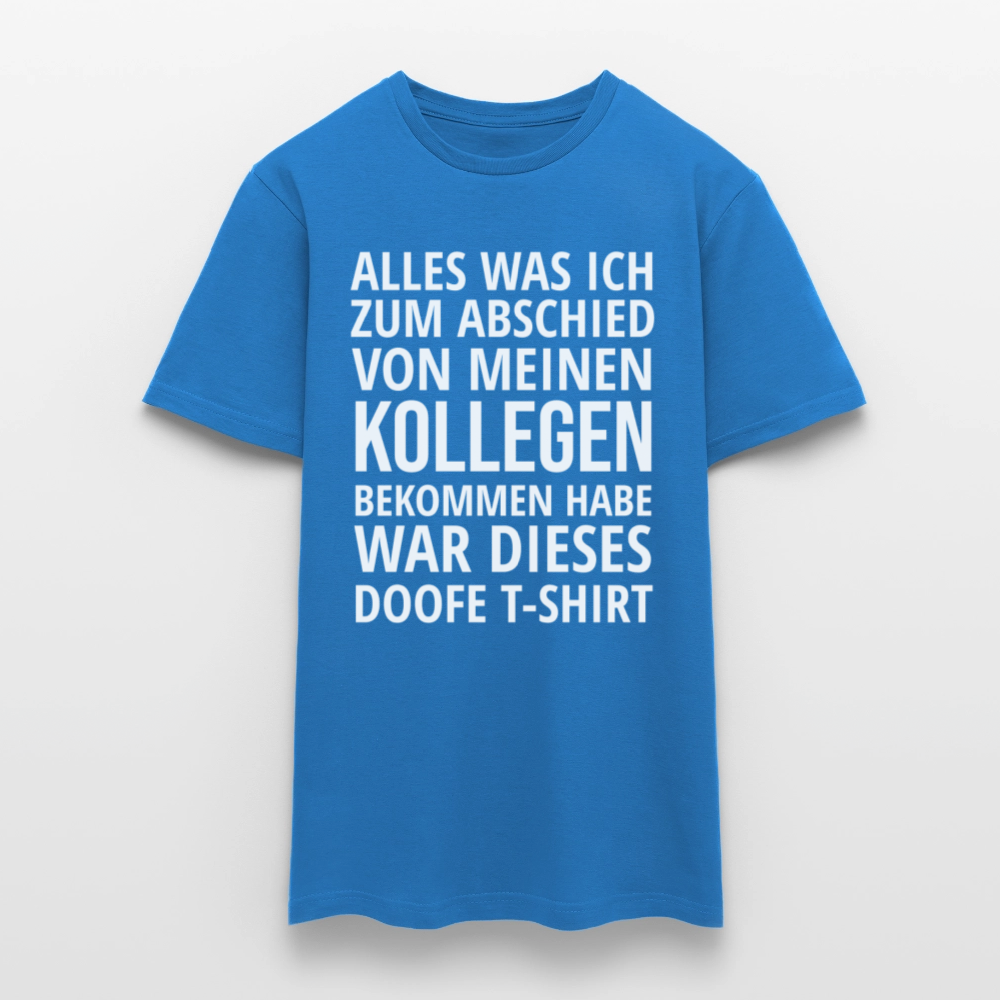 Männer T-Shirt "Abschied Kollege" - Royalblau