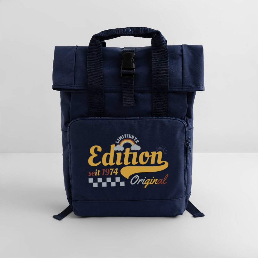 Rolltop Rucksack "Limitierte Edition seit 1974" - Navy