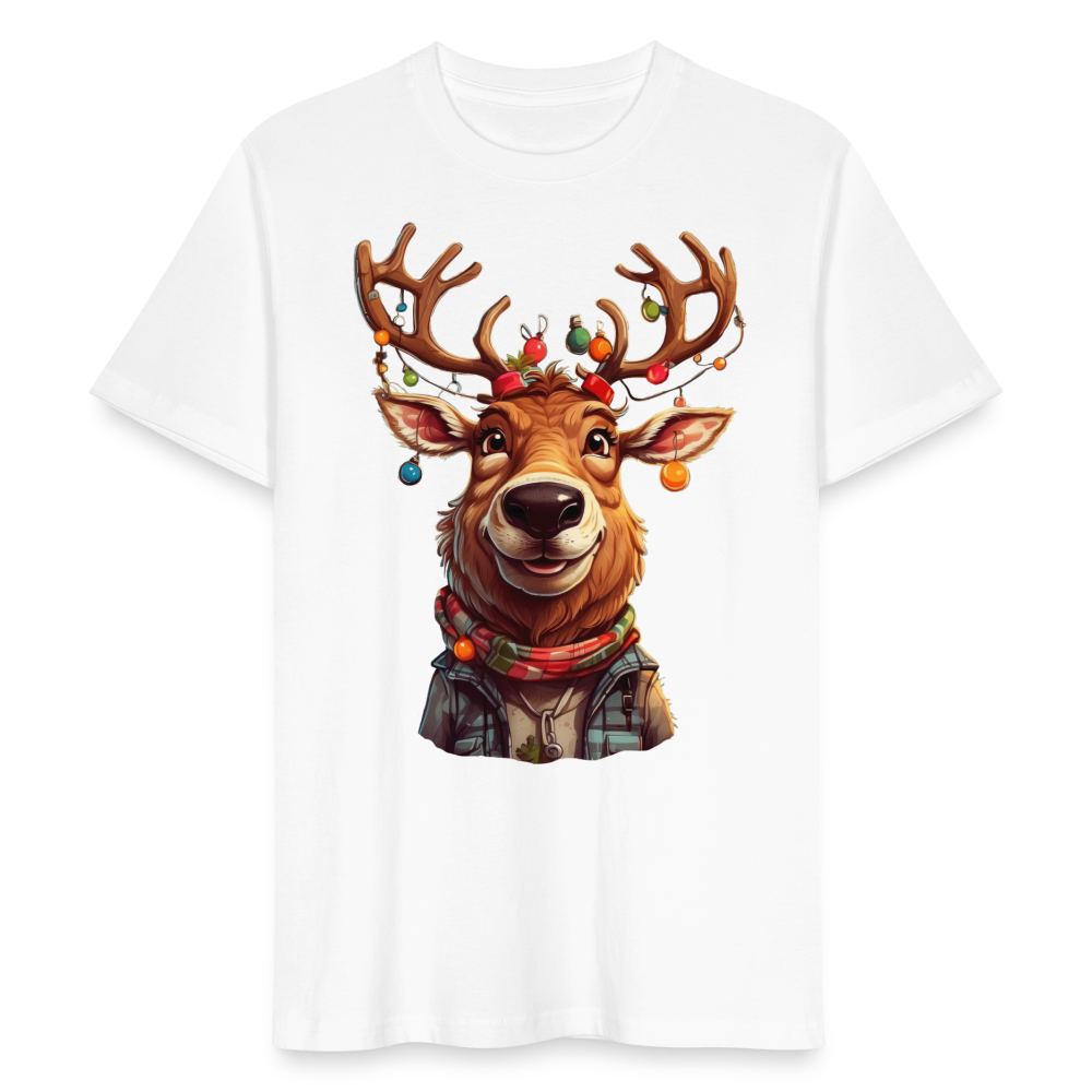 Unisex T-Shirt "Lustiges Rentier" - Weiß
