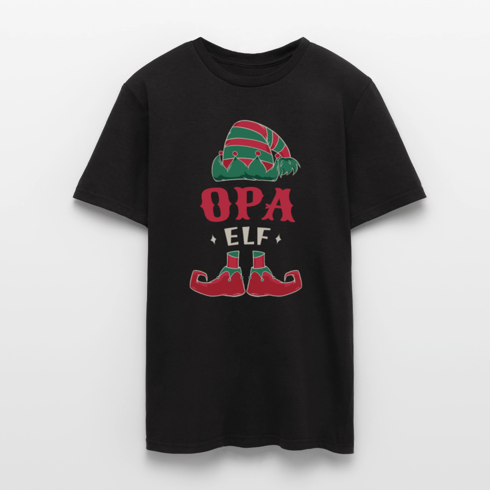 Männer T-Shirt "Opa Elf" - Schwarz