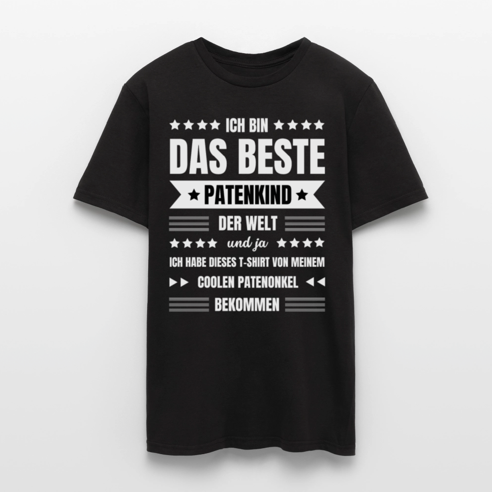 Männer T-Shirt "Ich bin das beste Patenkind der Welt" (von Patenonkel) - Schwarz