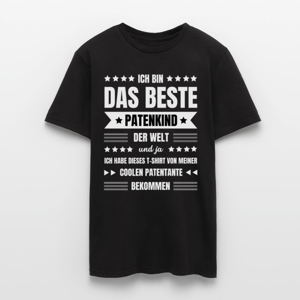 Männer T-Shirt "Ich bin das beste Patenkind der Welt" (von Patentante) - Schwarz
