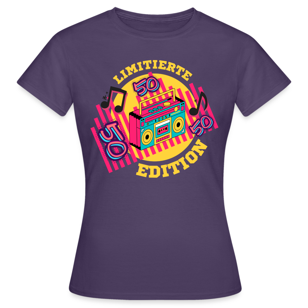 Frauen T-Shirt "Limitierte Edition 50 Jahre" - Dunkellila