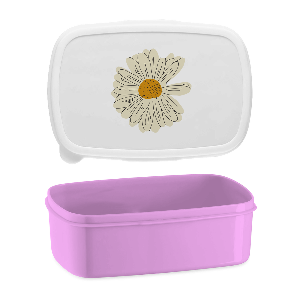 Lunchbox "Minimalistisches Gänseblümchen" pink