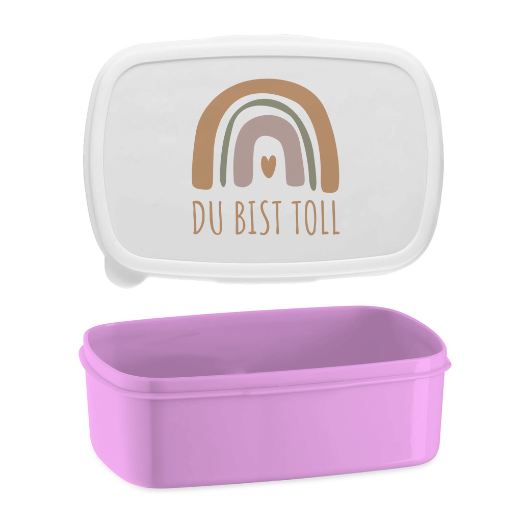 Lunchbox "Du bist toll" (Großer Regenbogen)